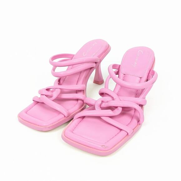 Circus by Sam Edelman Pink Savanna Square Toe Strappy Sandal Size 6.5 - Picture 1 of 8